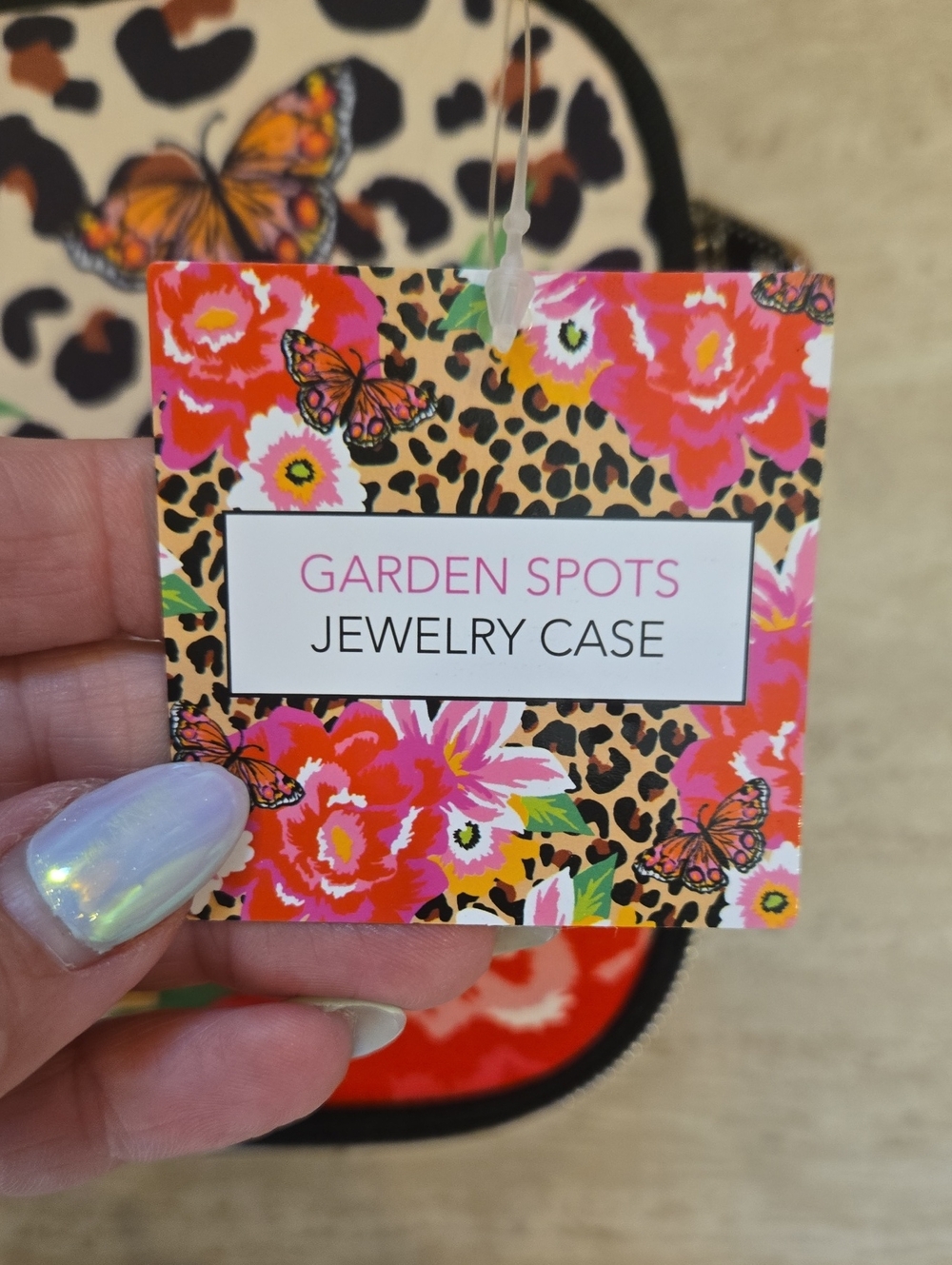 New Brighton Zip-Around "Garden Spots" Travel Jewelry Case - Picture 2 of 12